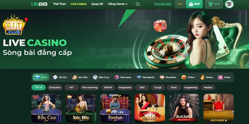 Live Casino là điểm dừng chân lý tưởng cho những người đam mê